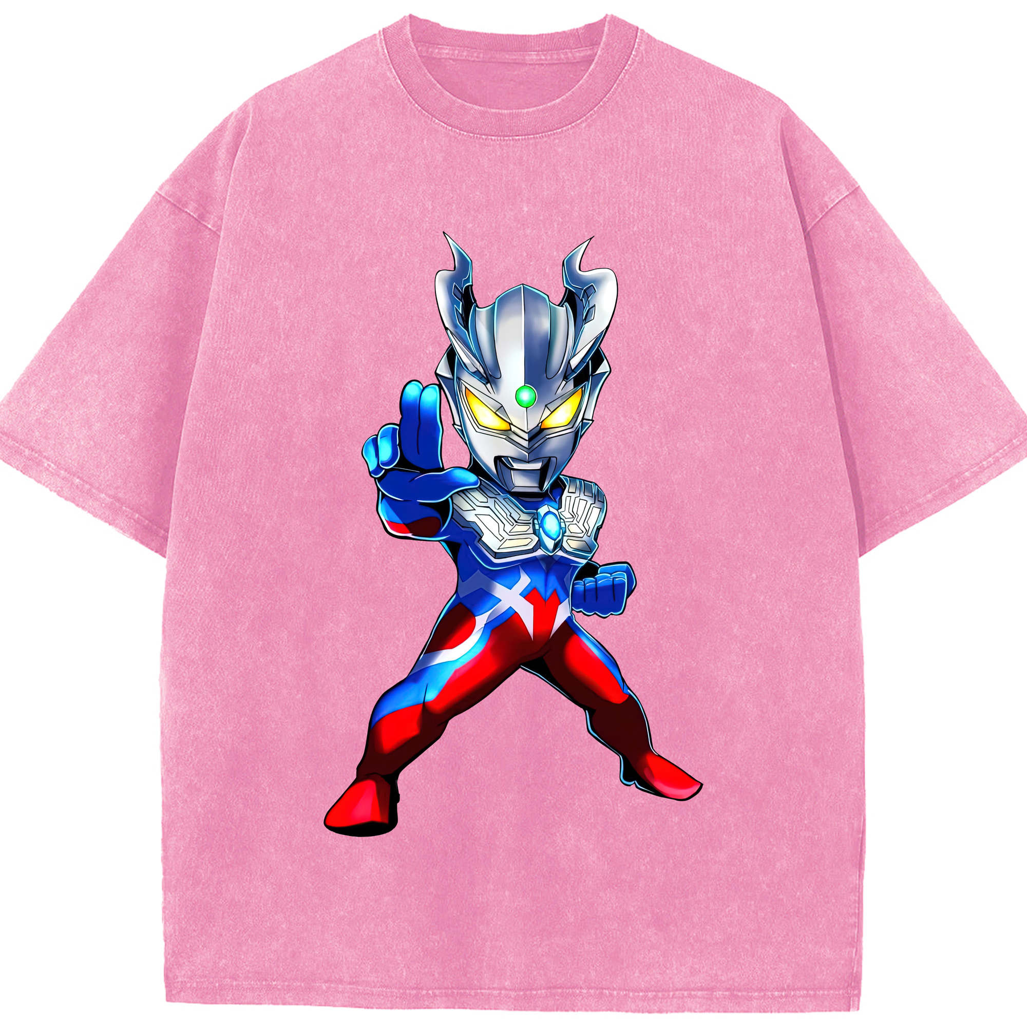 （画像用） ウルトラマン Ultraman 綿100% ヴィンテージ風 半袖Tシャツ（フロントプリント）